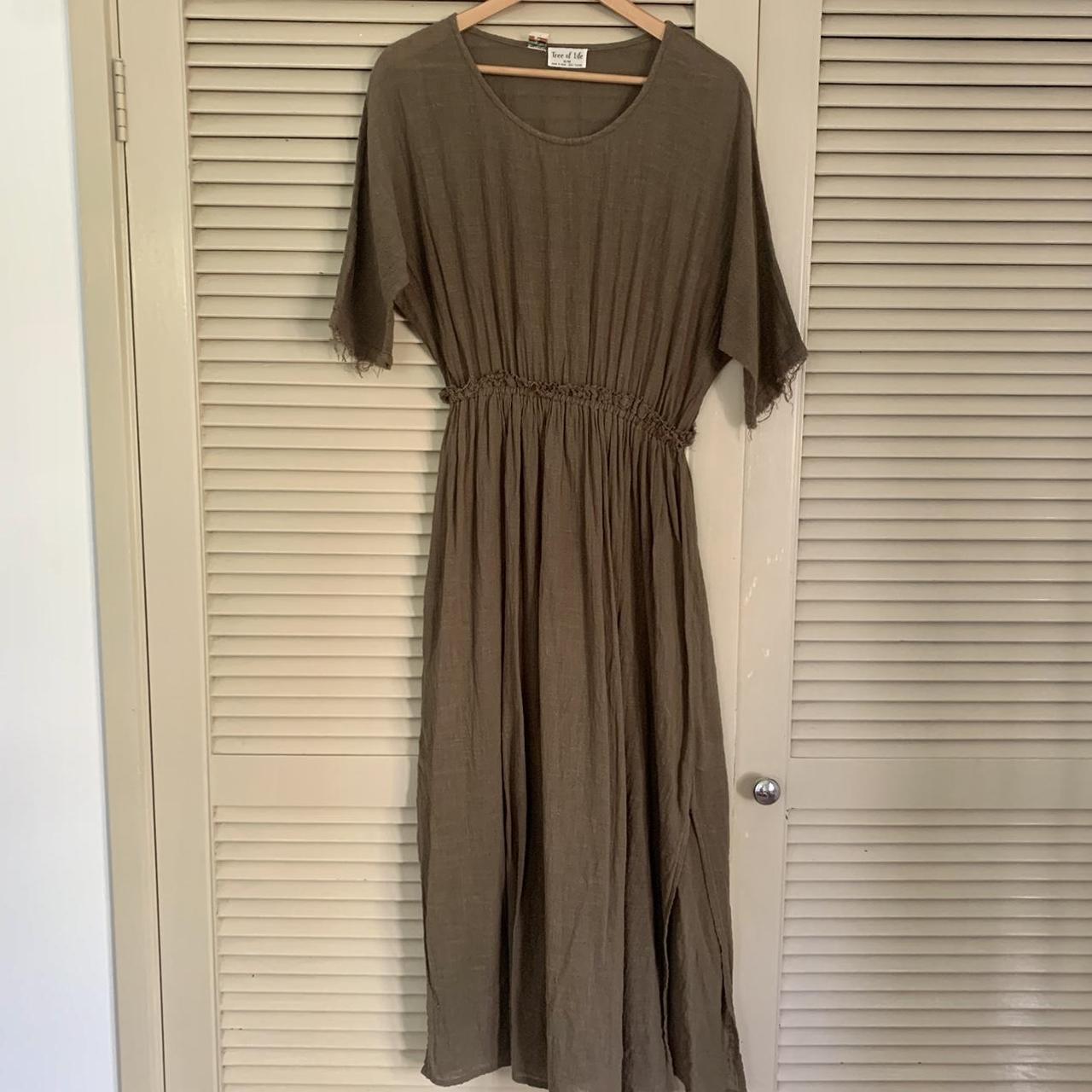 Women's Khaki Dress | Depop