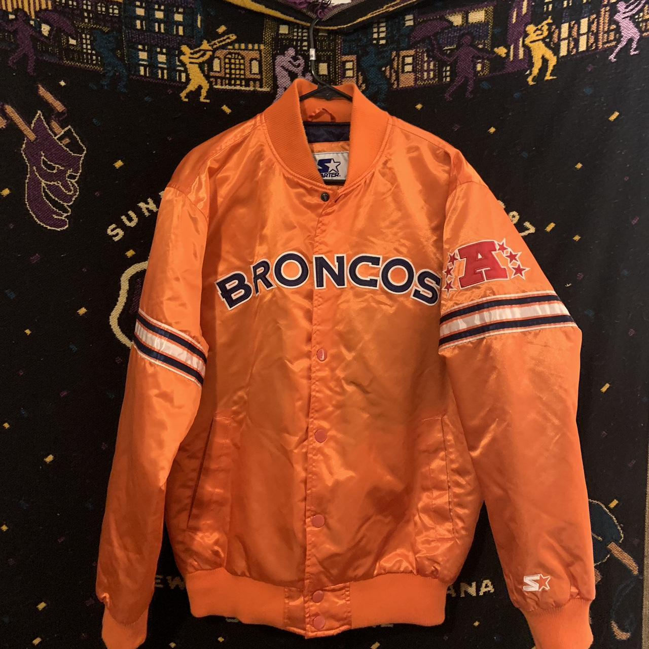 Vintage 90s Denver Broncos Starter bomber jacket - Depop