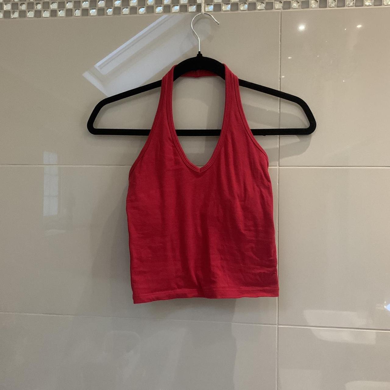 Hollister Co. Women's Red Croptop Depop