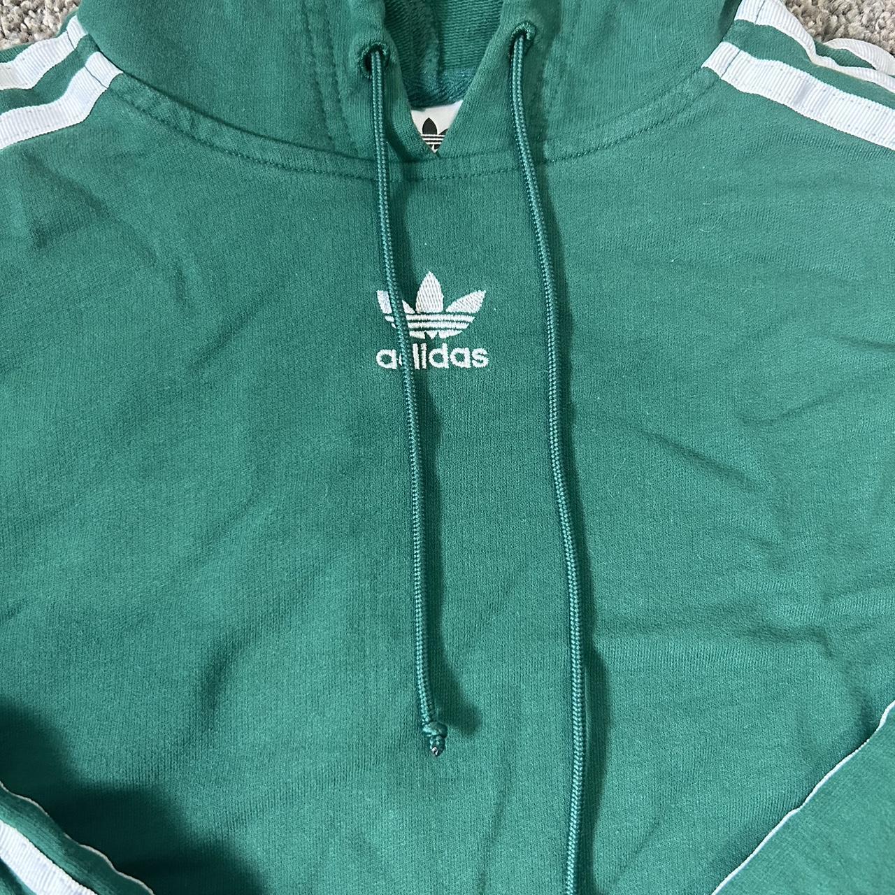 Adidas Originals Dark Green Adidas Hoodie Womens Dark Green