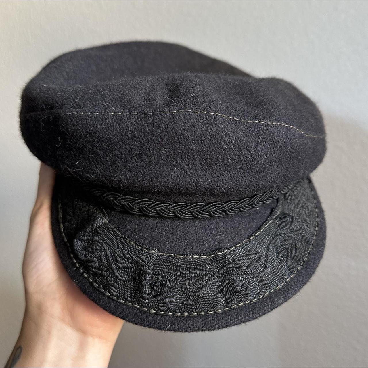 STAMION GREEK NEWSBOY HAT ️ Vintage lil cap. Suede... - Depop