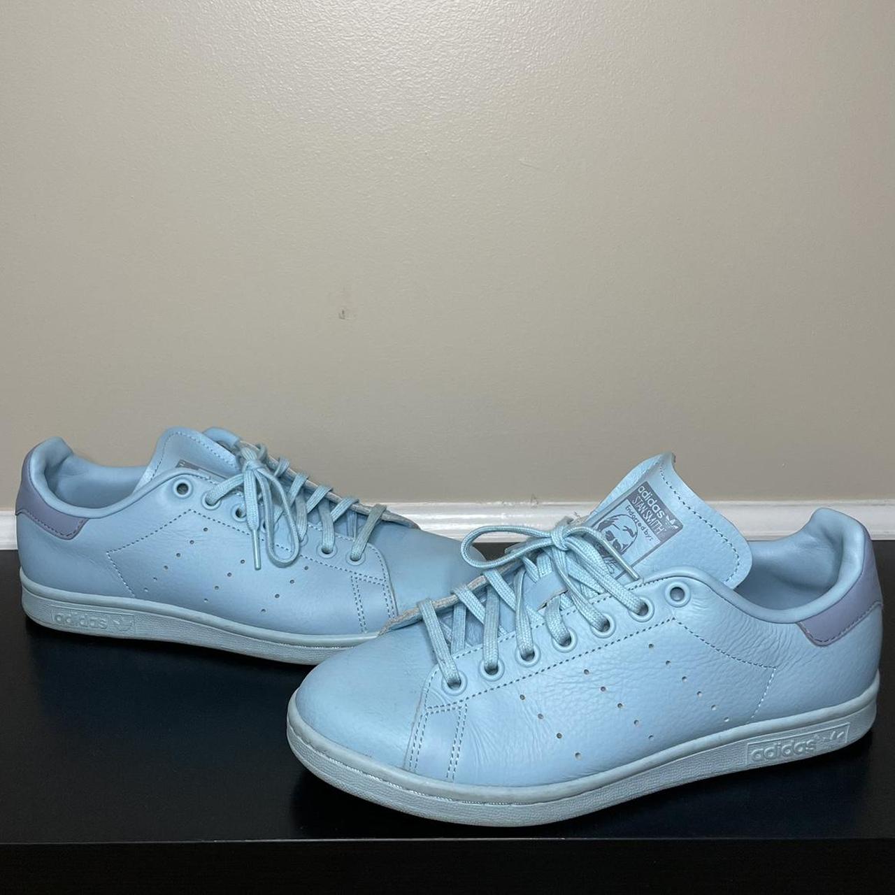 Adidas Stan Smith s in baby blue women size Depop