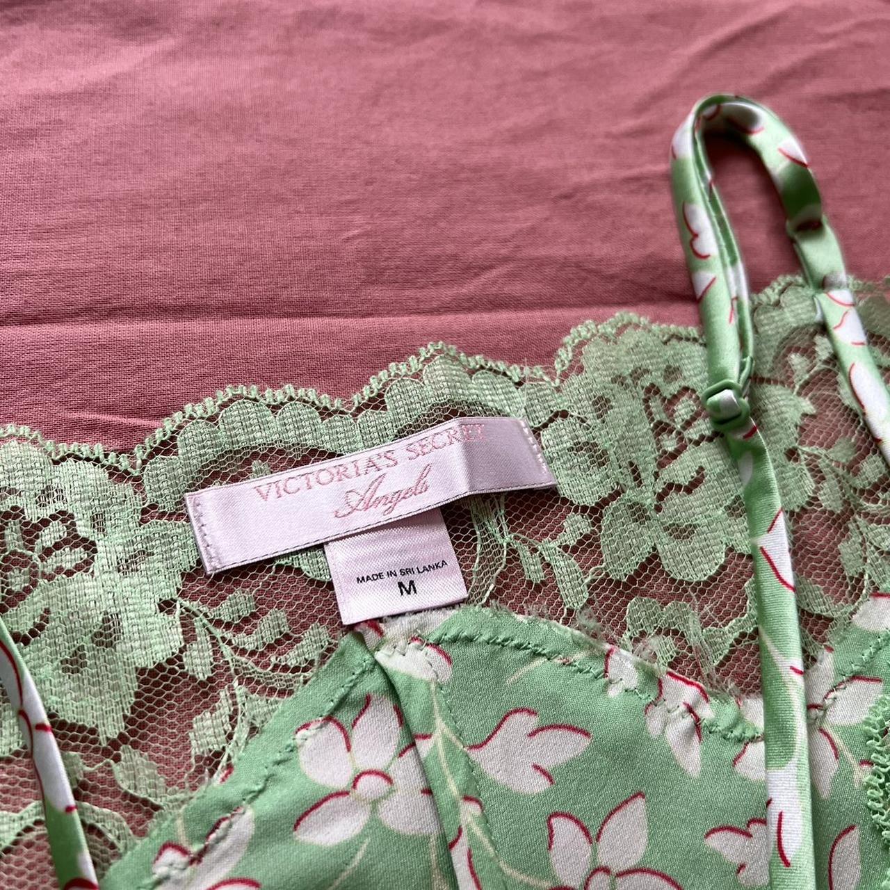 gorgeous victoria’s secret green, pink and white... - Depop