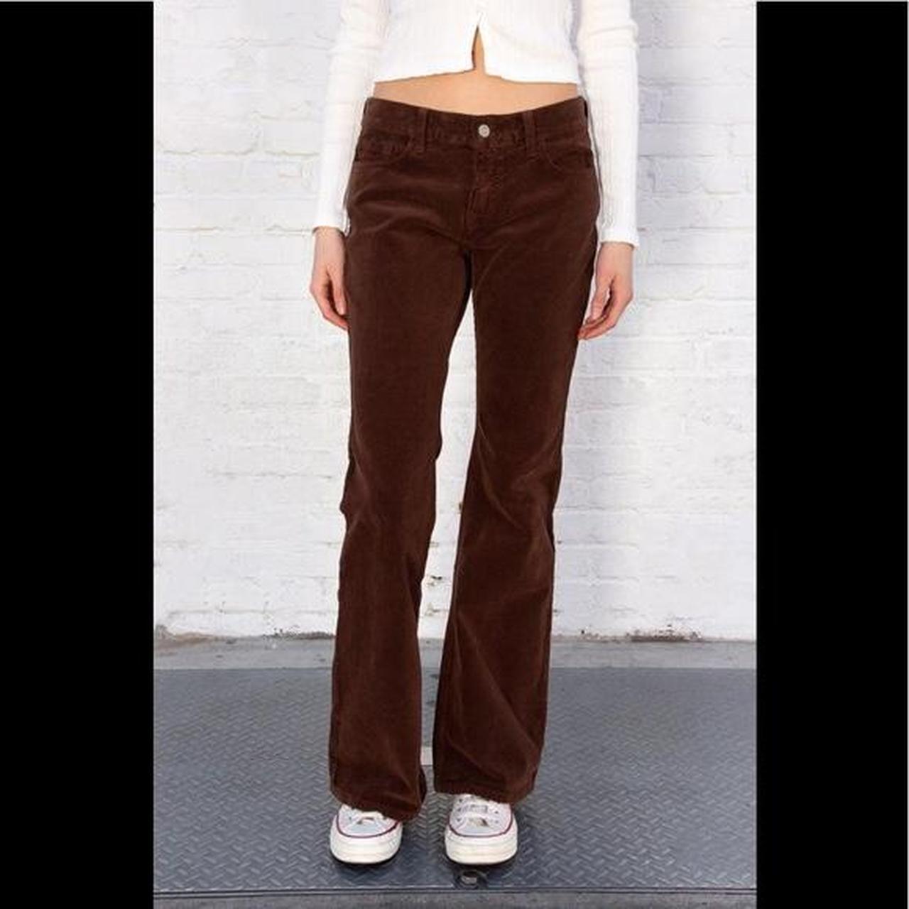 Brandy melville dark brown brielle corduroy pants Depop