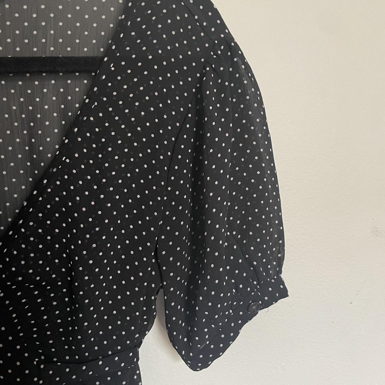 polka dot dress sheer