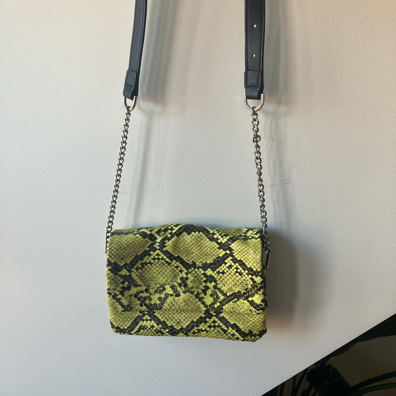 Topshop green snake print bag Msg offers Never Depop