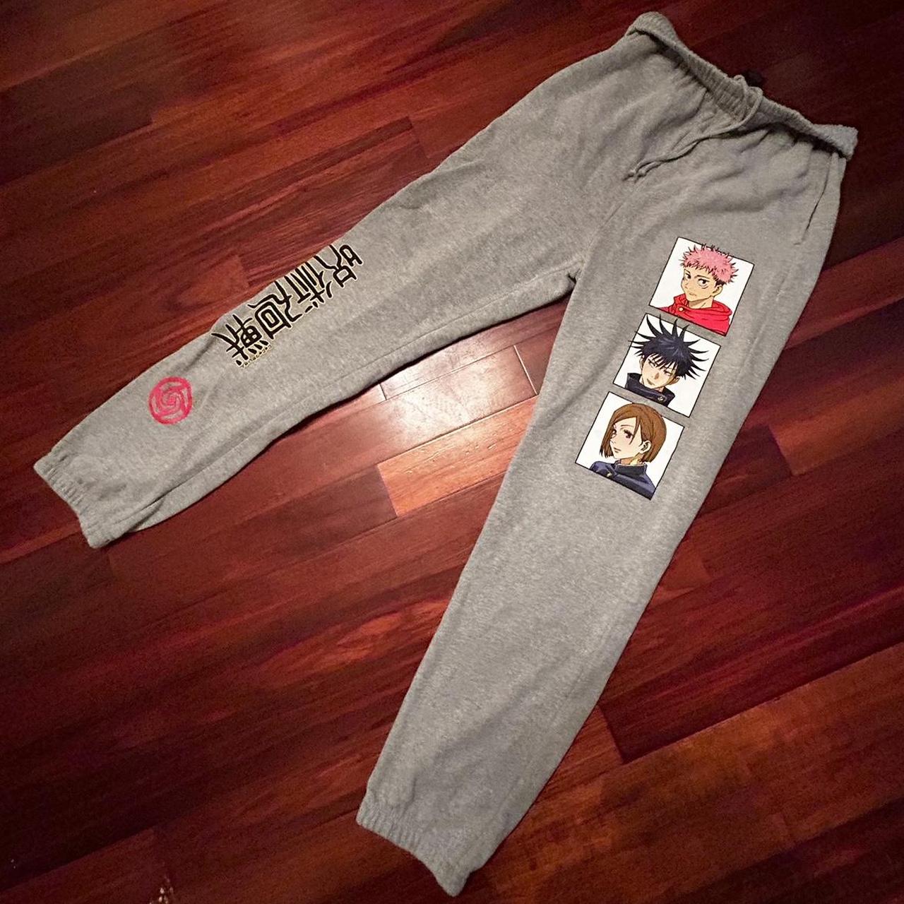 Jujutsu Kaisen graphic gray joggers🩶 Episode x - Depop