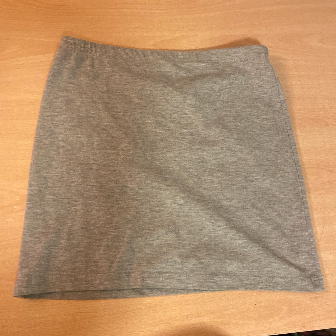 Grey tube skirt from primark in size ten - hardly... - Depop