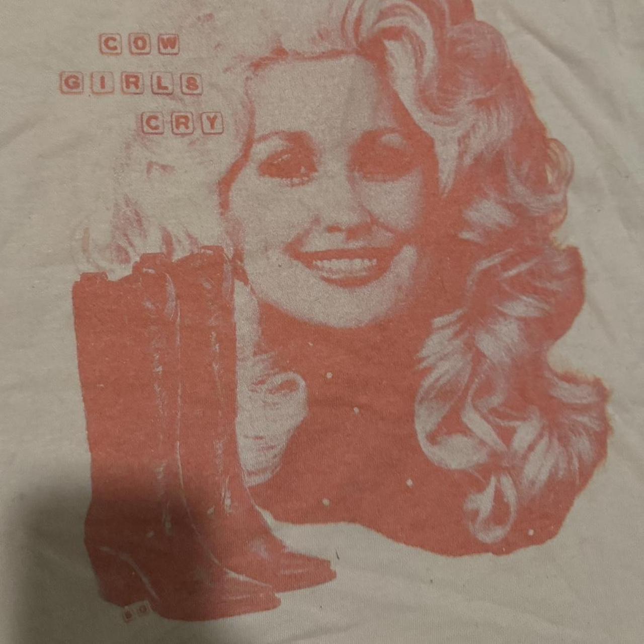 Dolly Parton cowgirls cry graphic tee! bottom is... - Depop