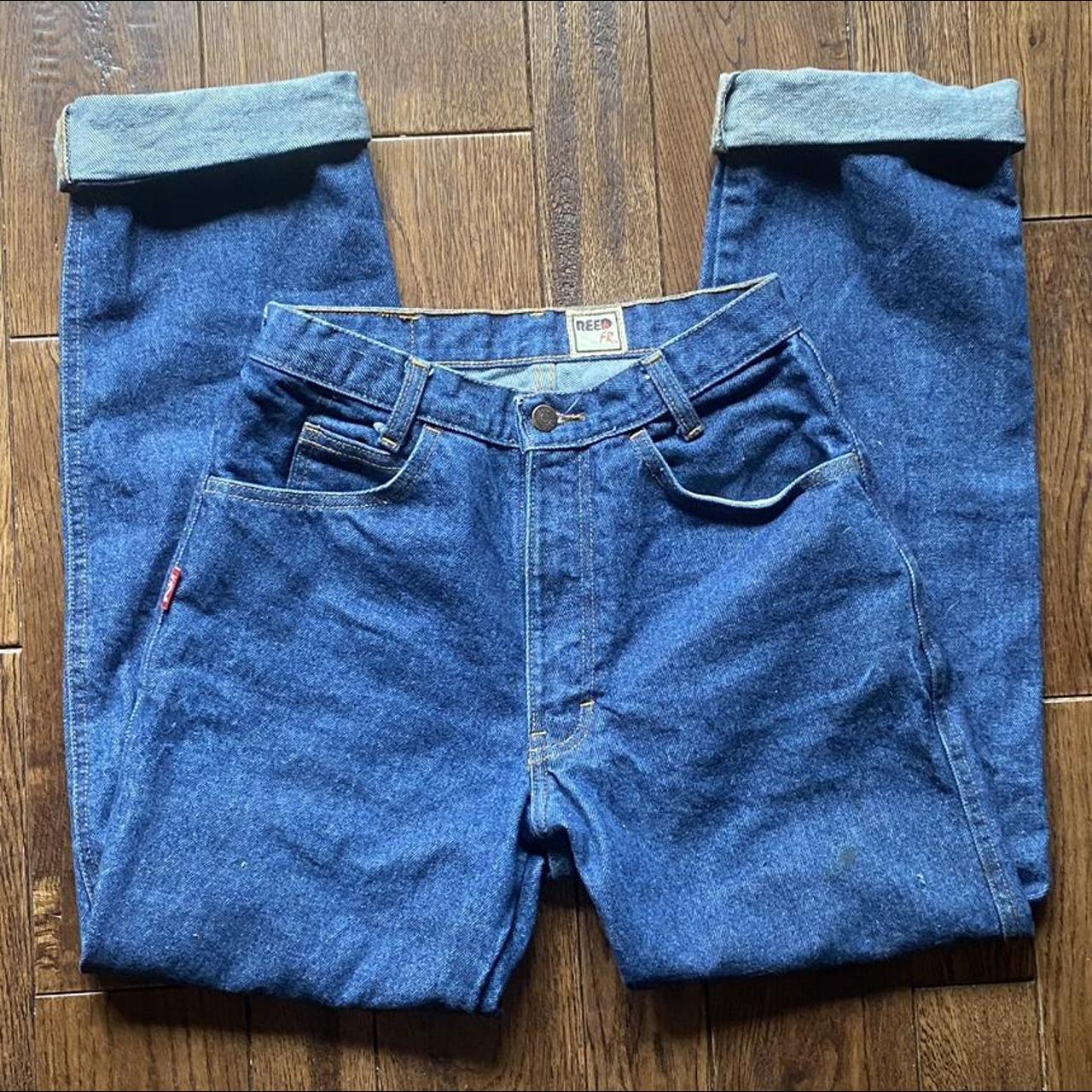 Vintage denim mom jeans Waist: 26’’ #80smarketcrash - Depop