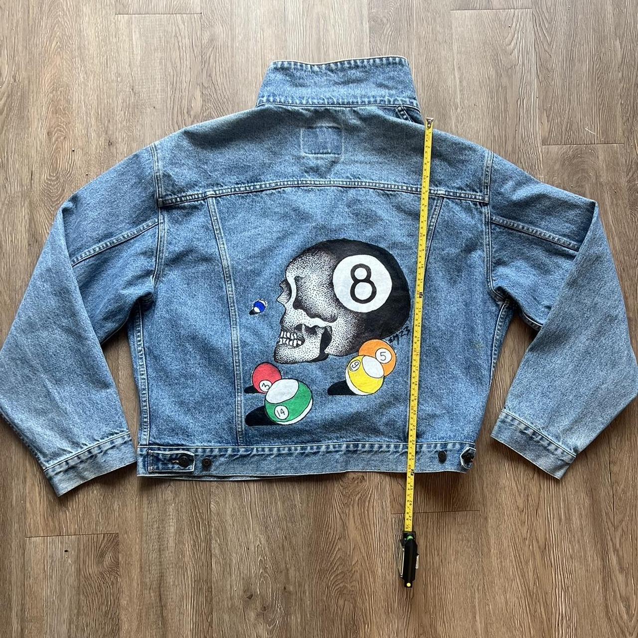 vintage 90s gap jean jacket with my custom art on...