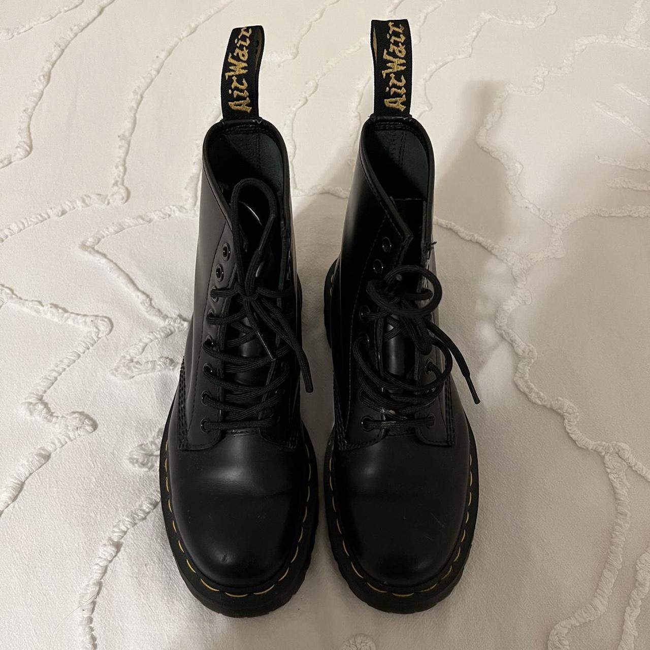 Dr. Martens Women's Black and Yellow Boots (2)