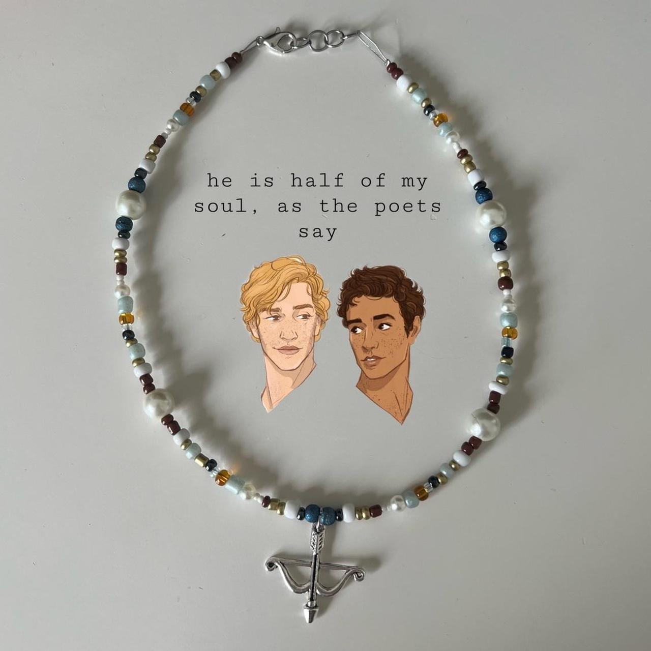 he is half of my soul, as the poets say” necklace - Depop