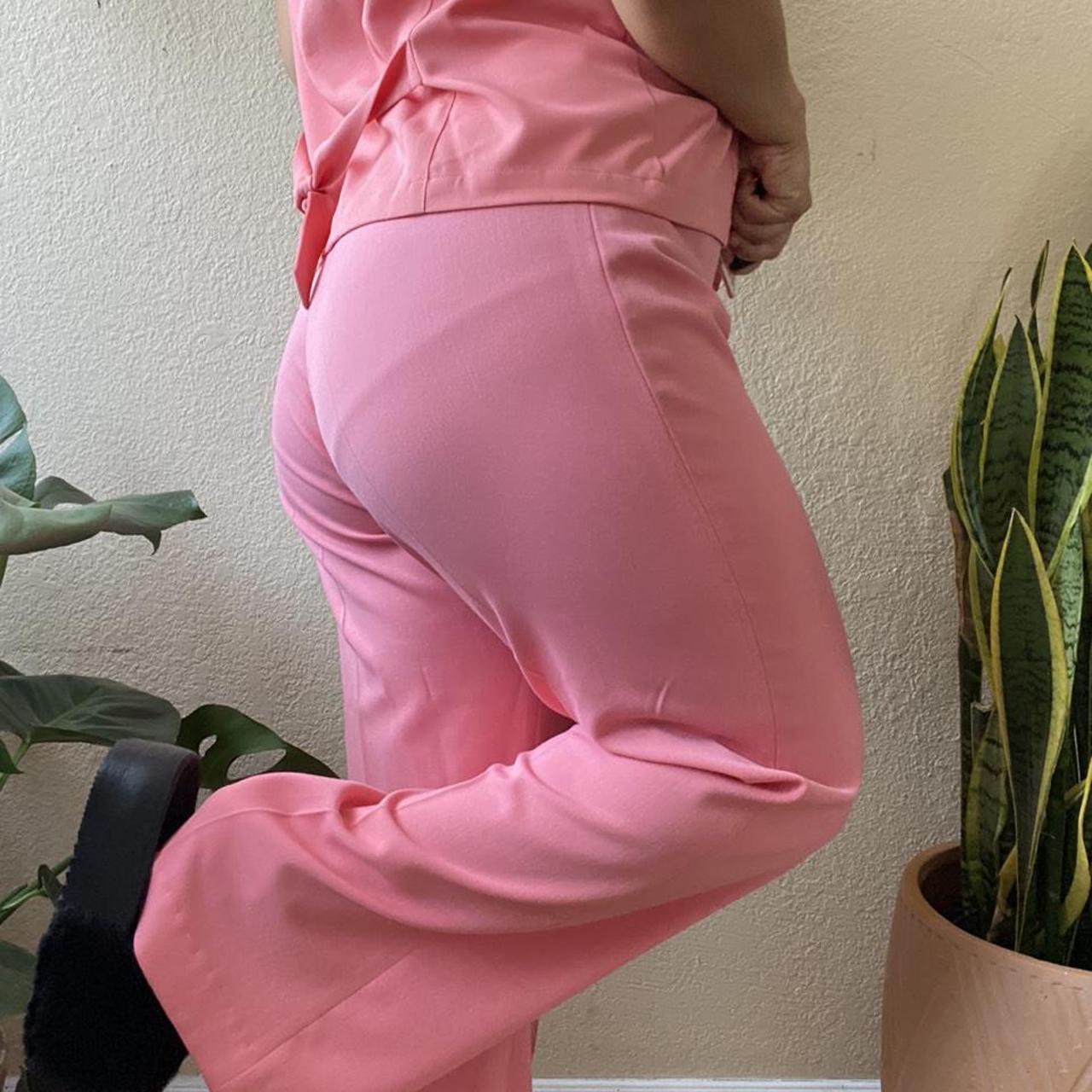 Bacci Italy Pink high waisted pants Size 8 In - Depop