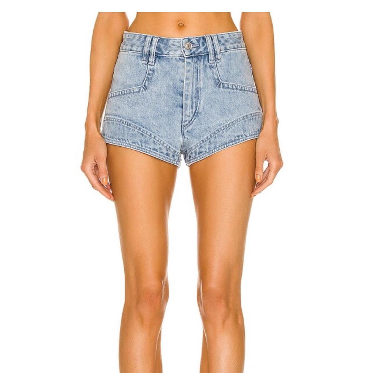 【関税込み】Isabel Marant ブルー Nelda デニムショートパンツ Isabel Marantのブルー Nelda デニムショートパンツがセール中
