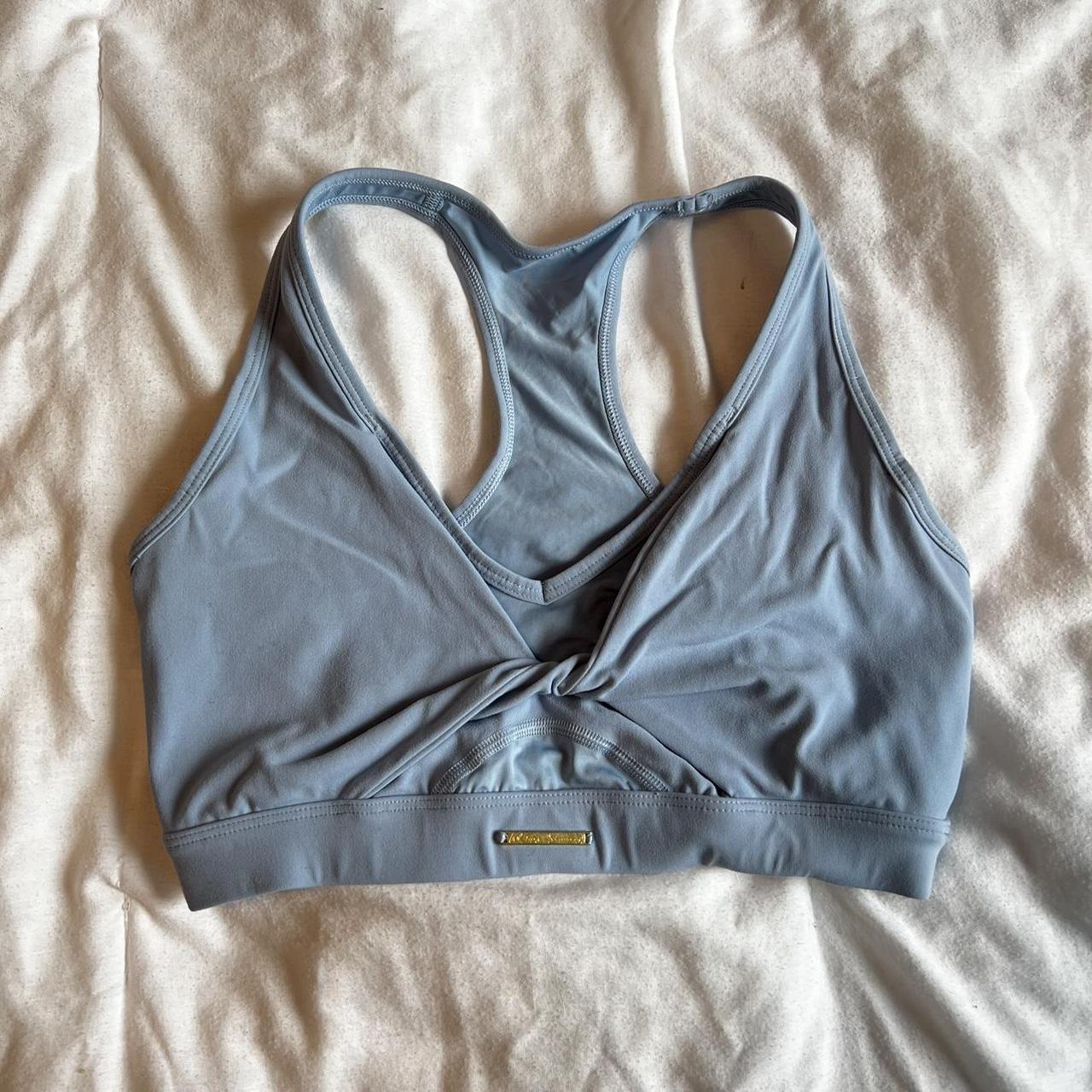 Gymshark Whitney Simmons baby blue sports bra in... Depop
