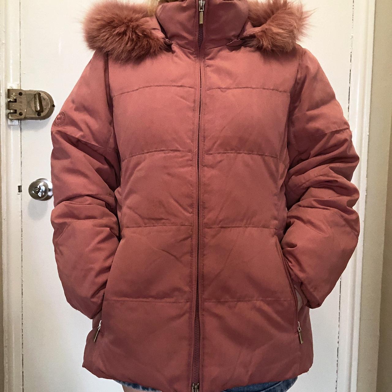 Pink puffer coat. • Is pink your favorite color?... Depop