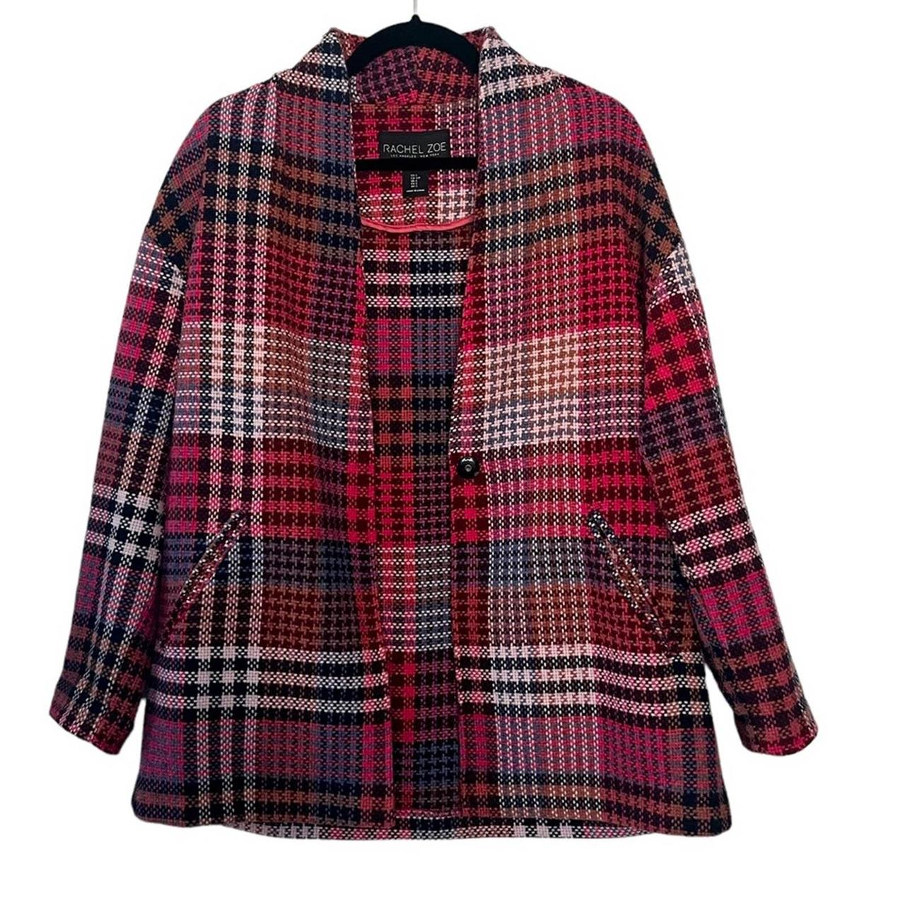 Rachel zoe clearance plaid coat