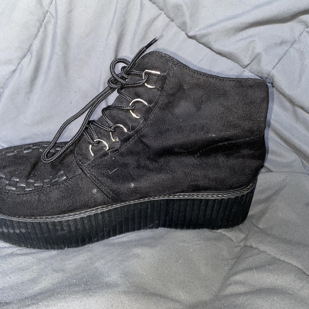 platform black boots womens