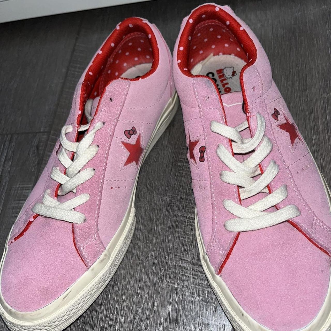 HELLO KITTY X ONE STAR SUEDE LOW TOP ‘Prism Pink’... - Depop