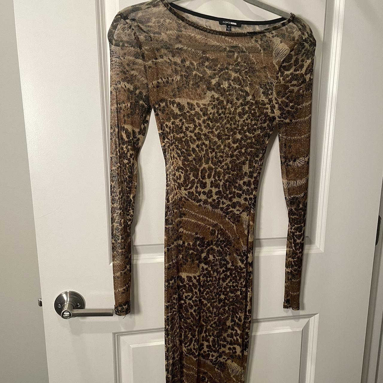 Fashion Nova Women's Brown Dress | Depop