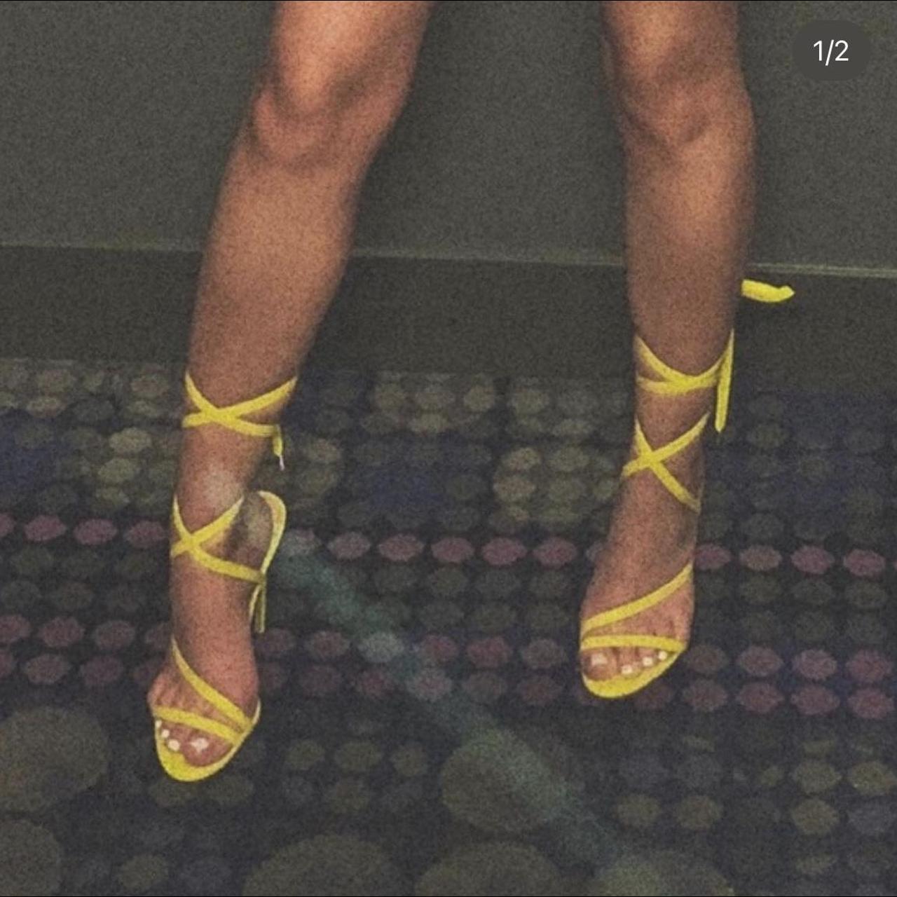 Yellow steve hot sale madden heels