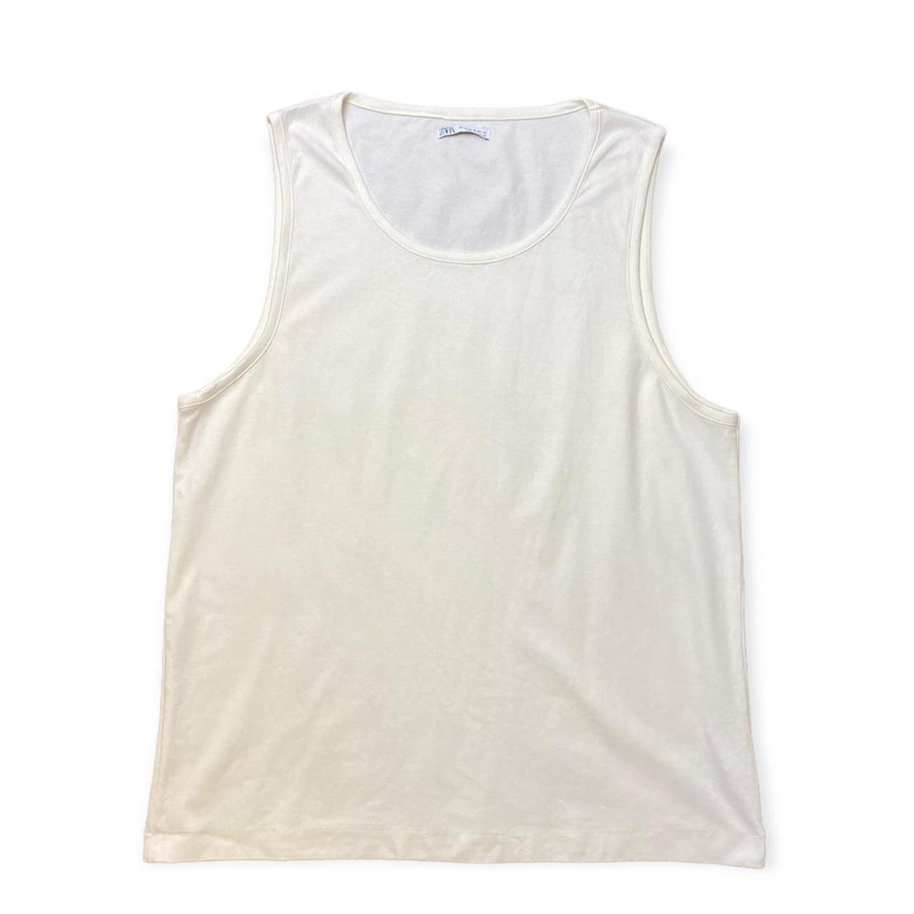 Zara Men's Cream Vest | Depop