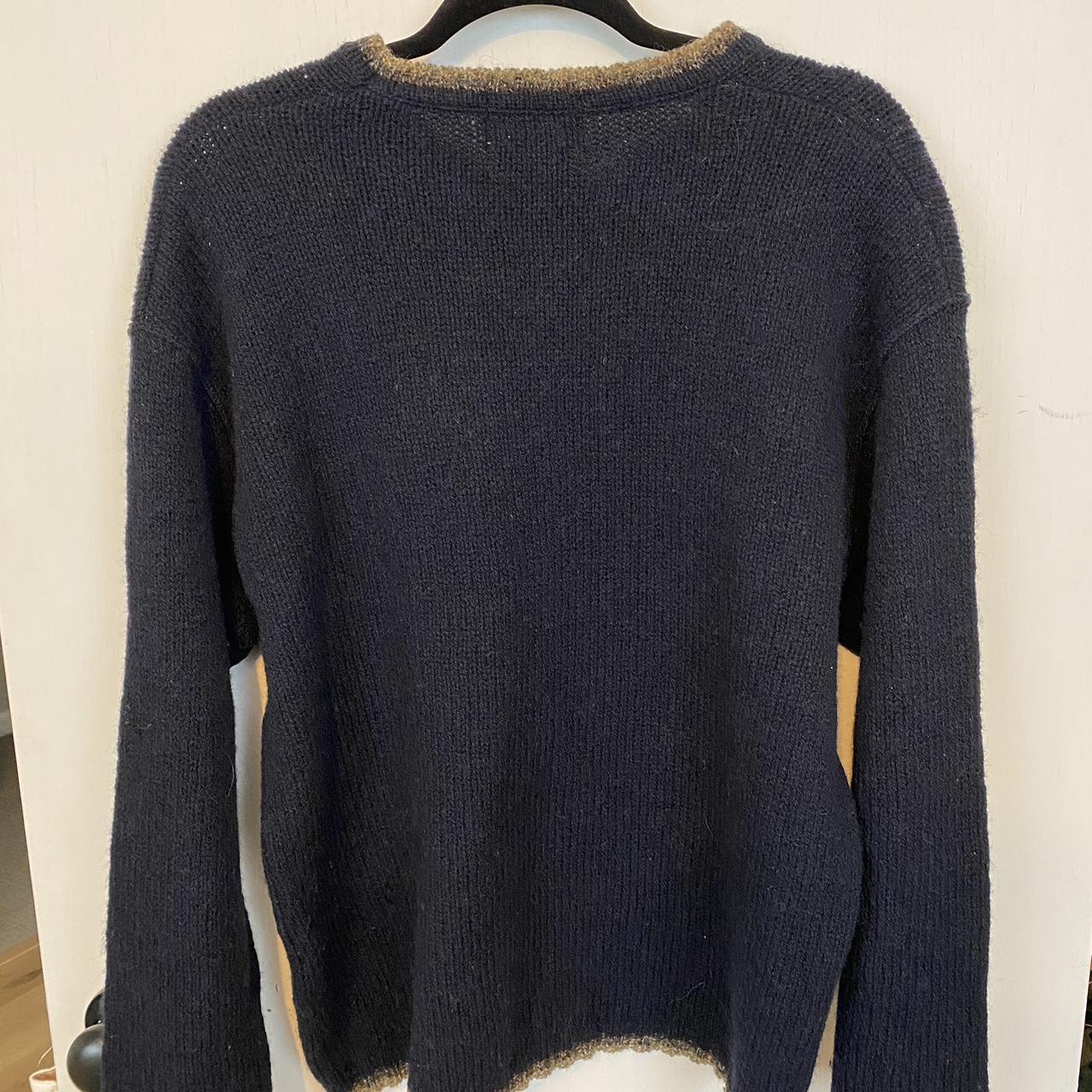 Vintage Eddie Bauer sweater. Navy blue. Size... - Depop