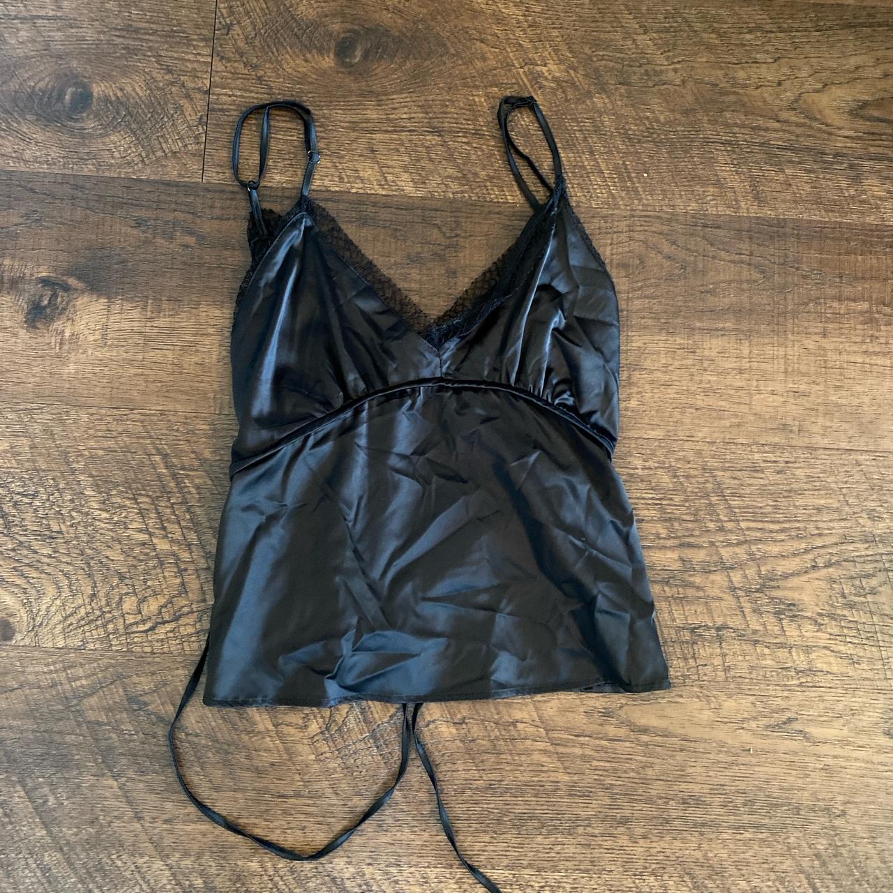 Zara satin top with tie - Depop