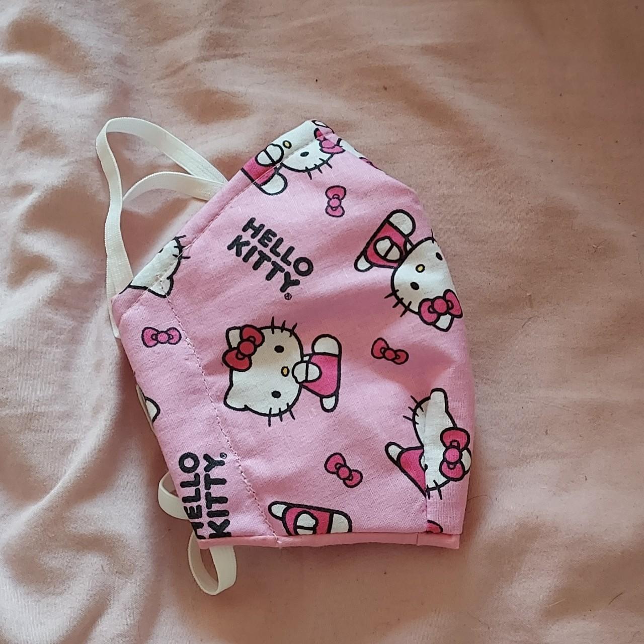 Pink Hello Kitty Louie Vuitton face mask cover 💕 - Depop