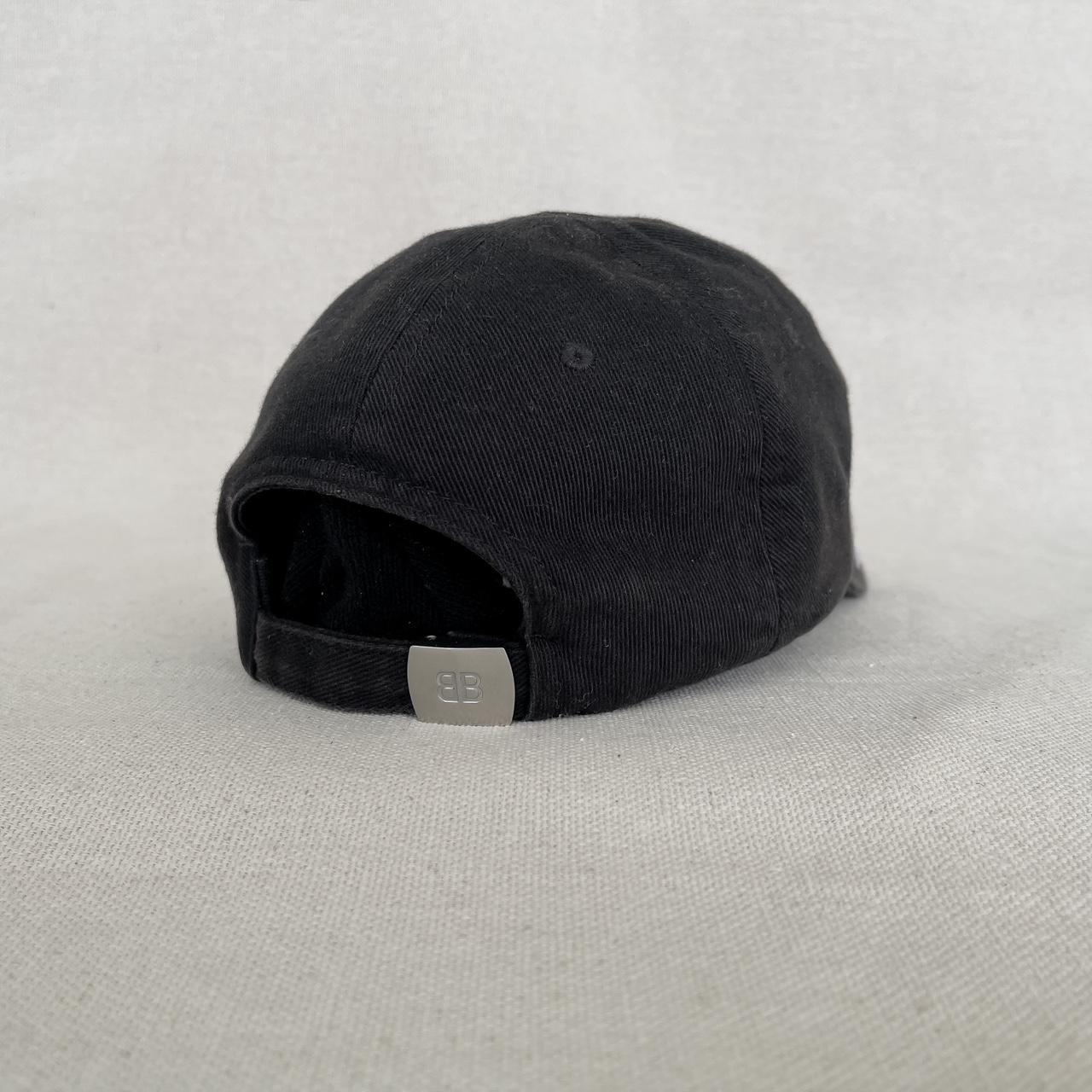 Balenciaga diagonal logo cap (Black/white) | Depop Balenciaga diagonal logo cap (Black/white) | Depop