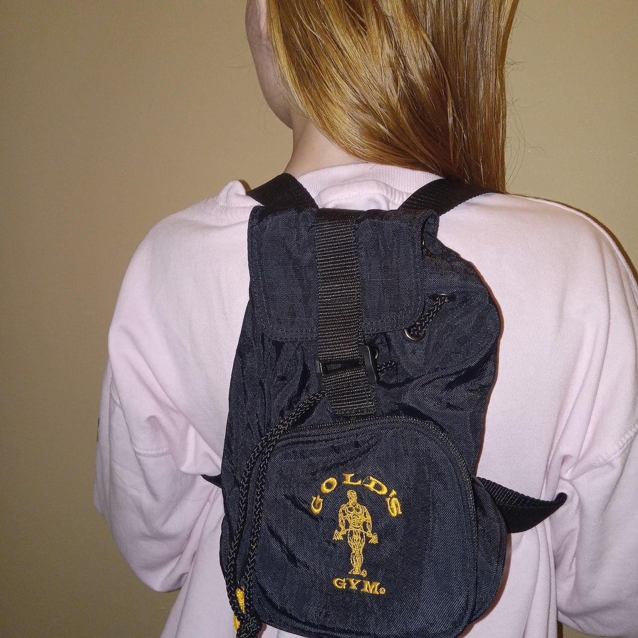 Mini Y2k Gold's Gym backpack made exclusively for... Depop