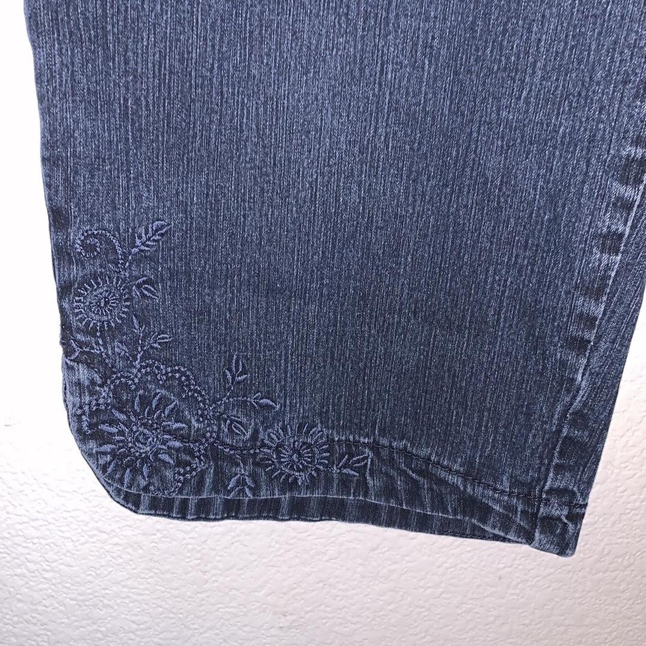 Just My Size blue embroidered bottoms 20W capri