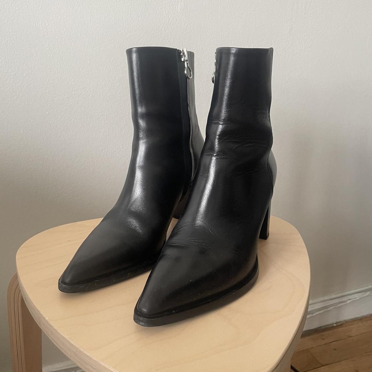 Aeyde Gloria Boots - Worn 2x, in great condition.... - Depop