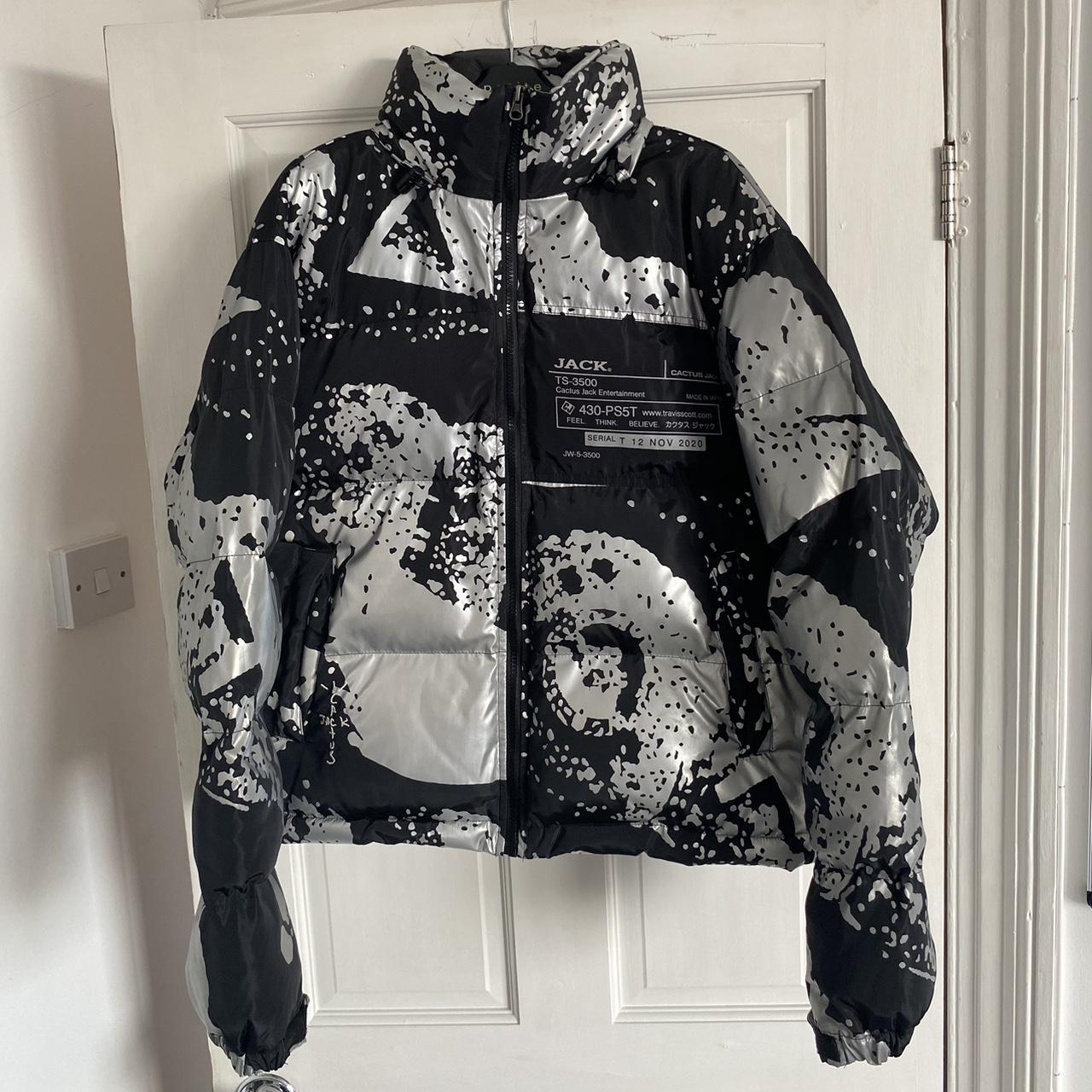 Travis Scott Cactus Jack reflective puffer jacket.... - Depop