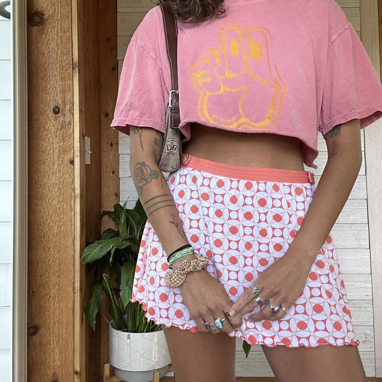 vintage deb skirt!!! so comfy so cute. size says 13... - Depop