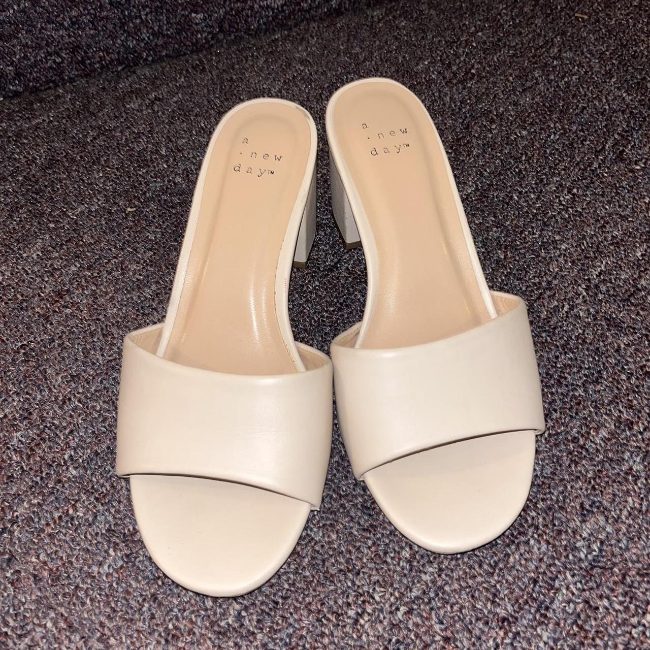 A new day white hot sale mules