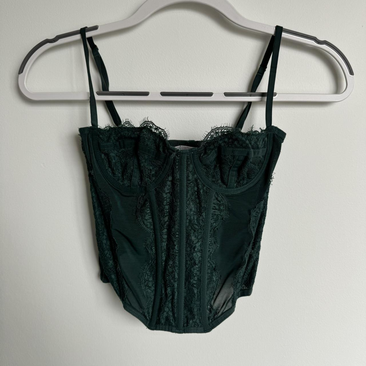 Urban Outfitters Green Modern Love Corset