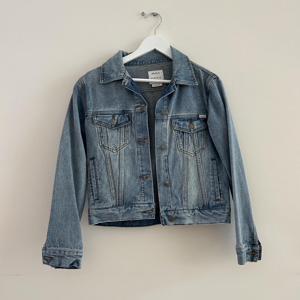 Rvca denim outlet jacket