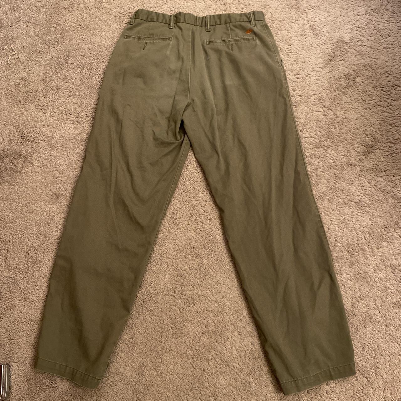 Dockers Men's Khaki and Green Trousers (4)