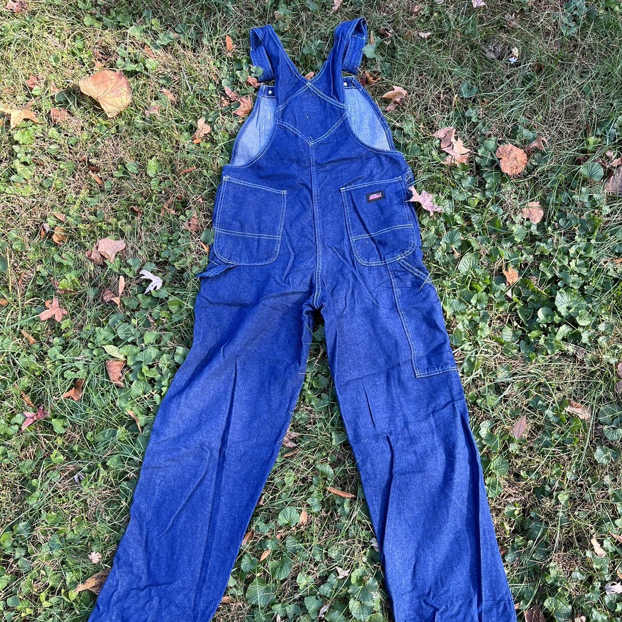 DICKIES 🪁 Blue Jean Overalls MENS SMALL, fits... Depop