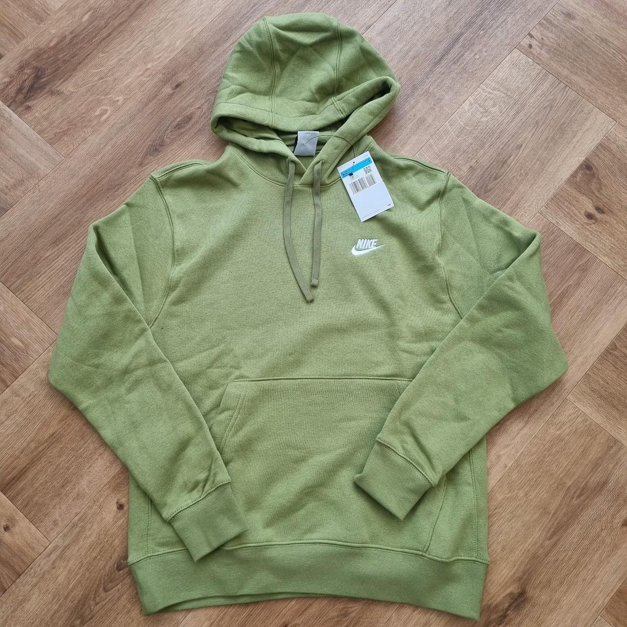 mens nike hoodie olive green