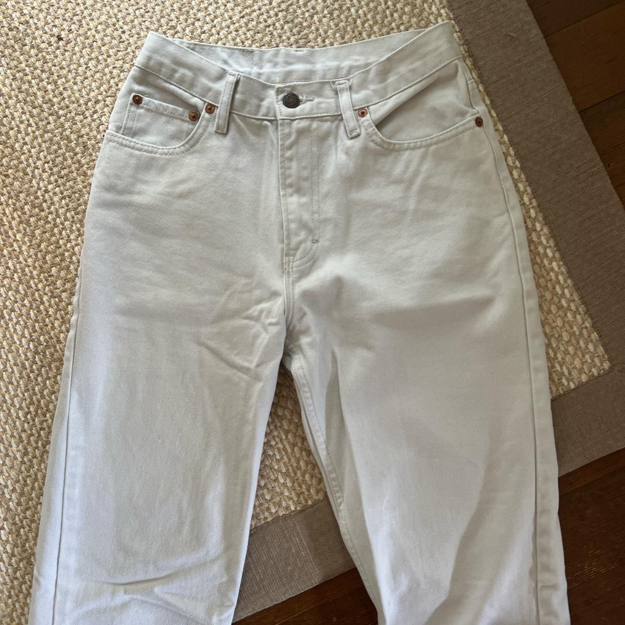 JORDACHE cream jeans straight leg, These jeans