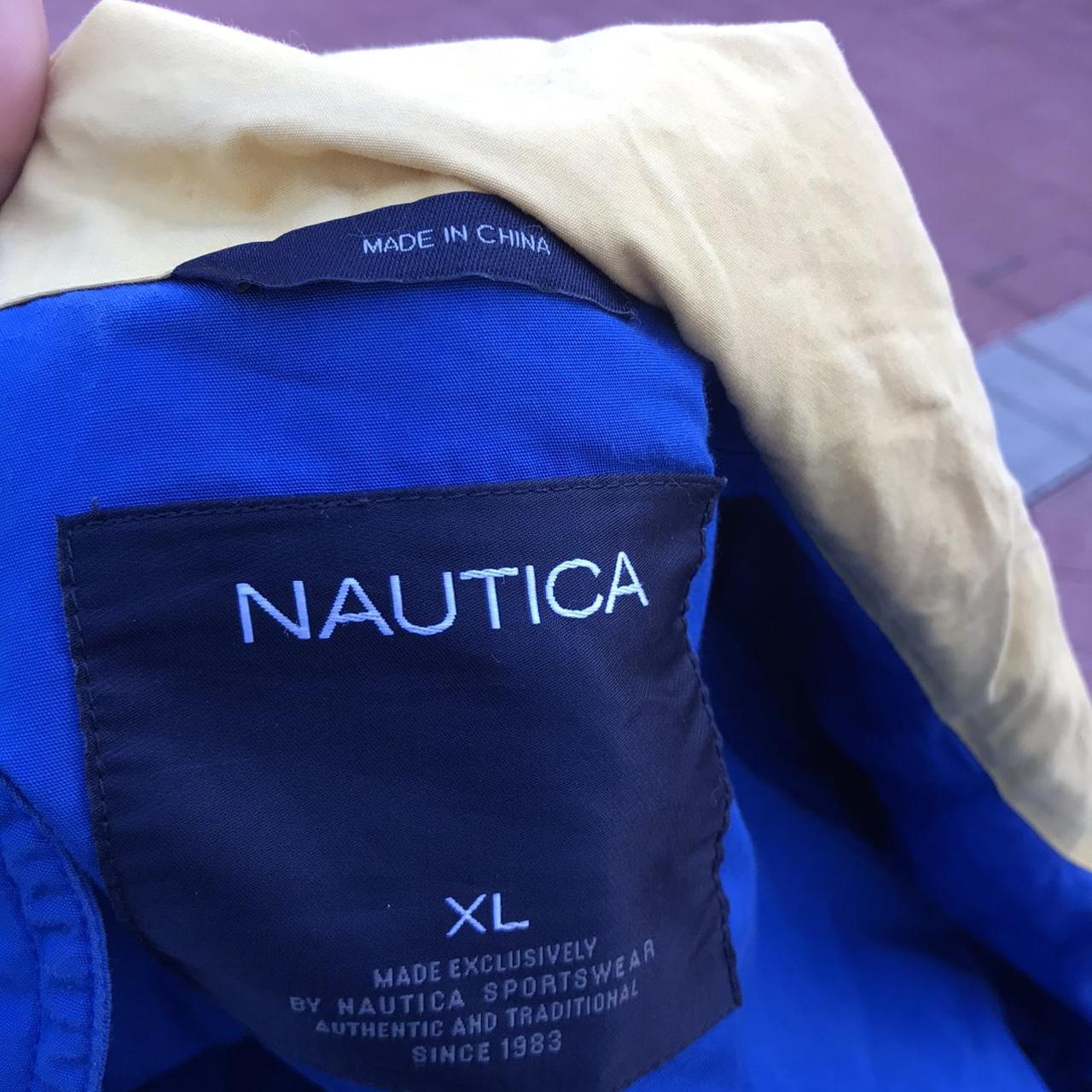 Nautica Men's Blue and Yellow Jacket (4)