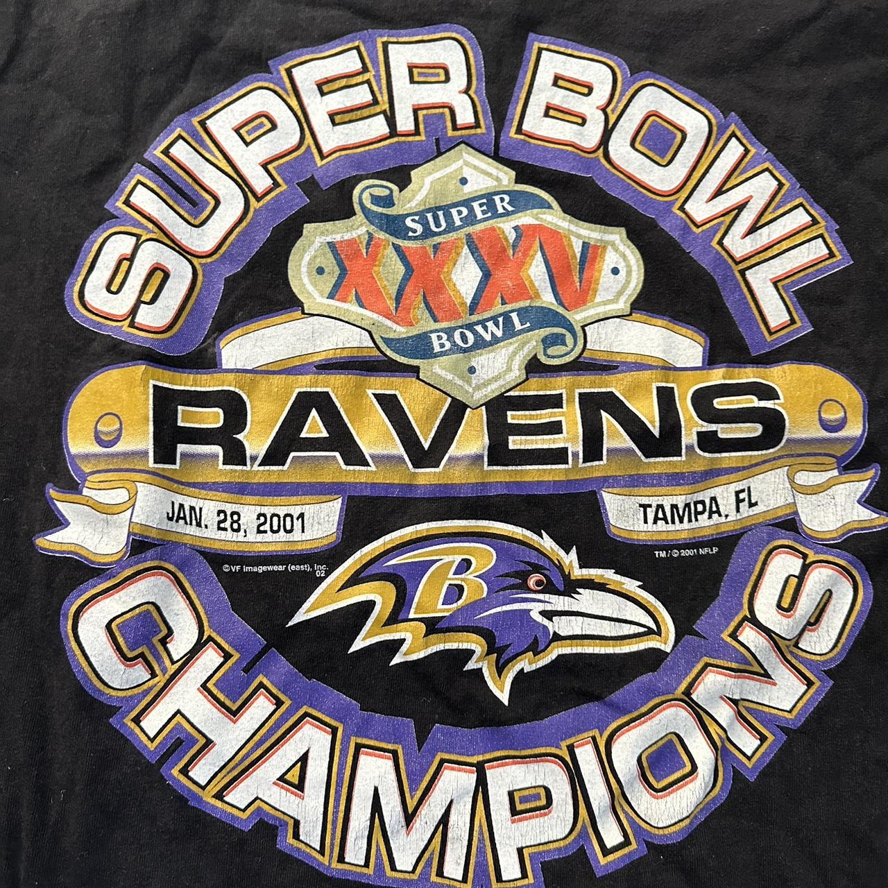 Vintage Super Bowl Ravens Shirt Men's XL - Depop