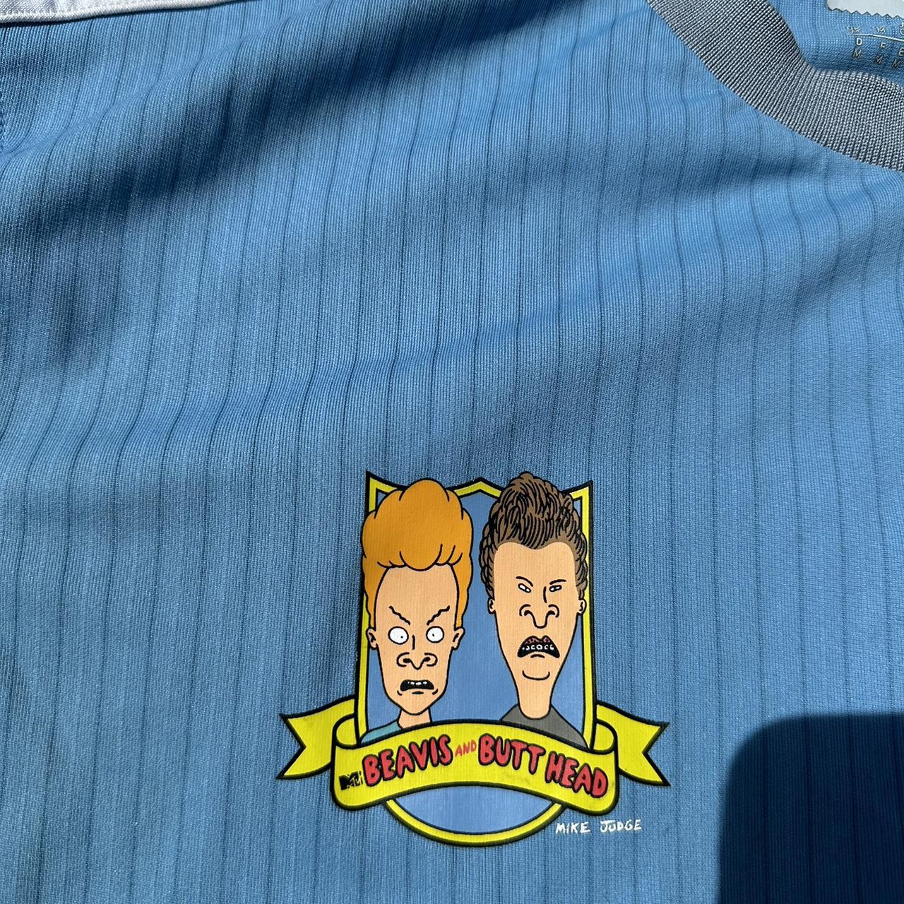 Beavis and Butthead Adidas Jersey sz M Cornholio 93 Depop