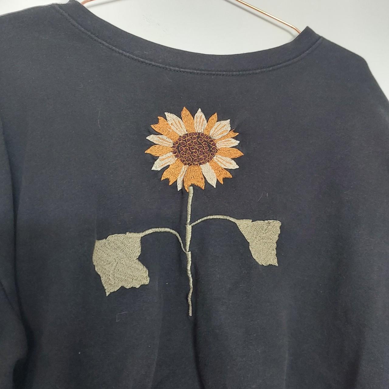 Tree of Life Sunflower Jumper Cropped length, very... Depop