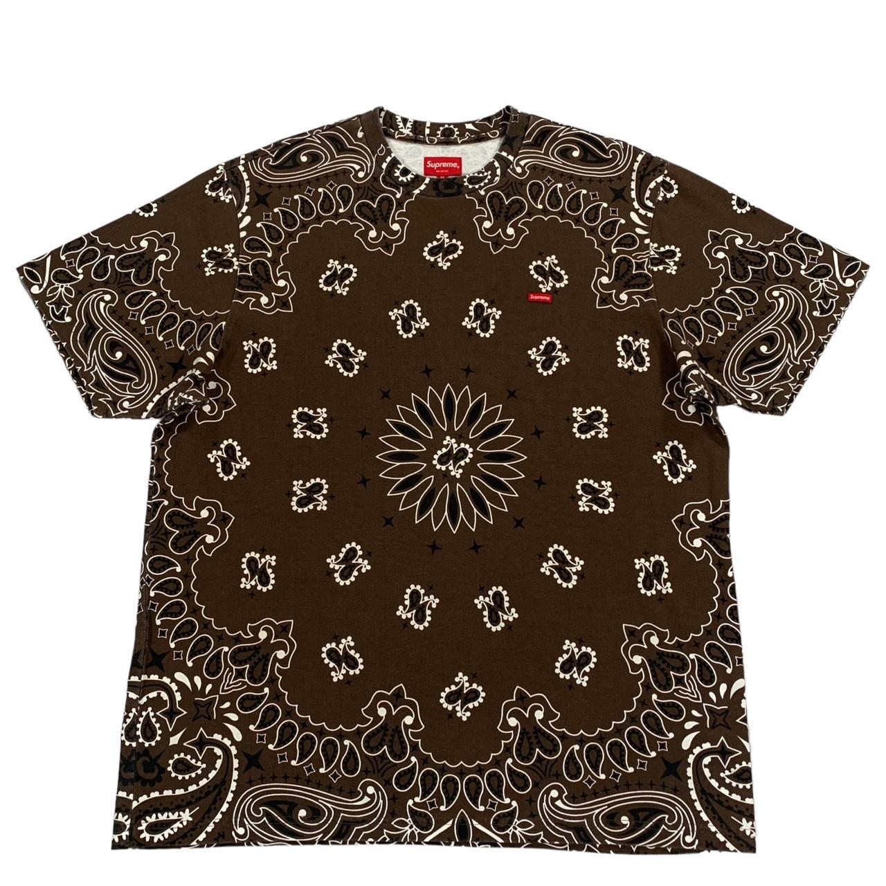 高評価なショップ Supreme Small Box Bandana Brown Tシャツ | www ...