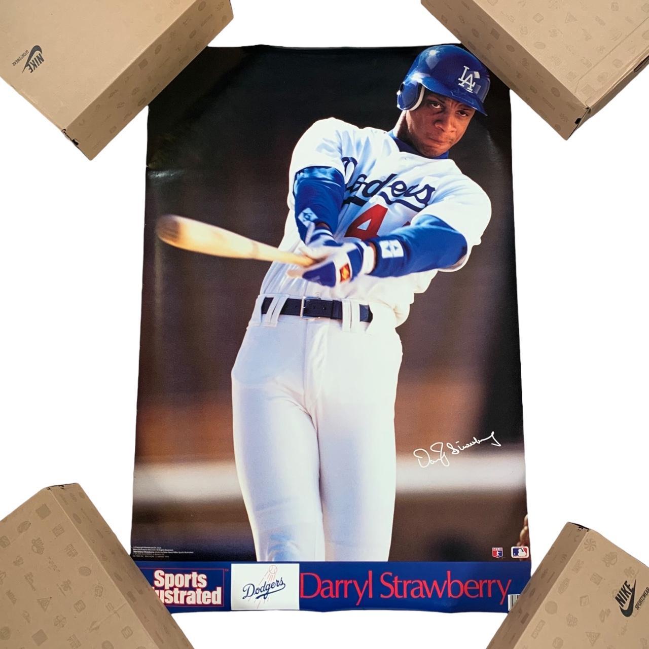 Darryl Strawberry Jersey - 1991 Los Angeles Dodgers Away Throwback