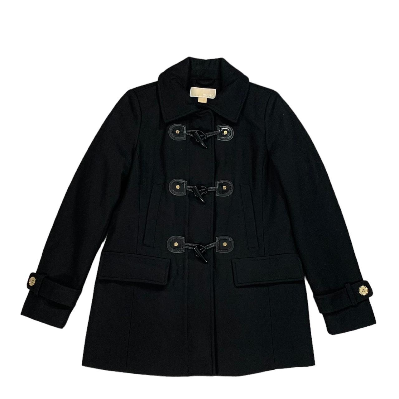 Michael kors zip front deals wool coat